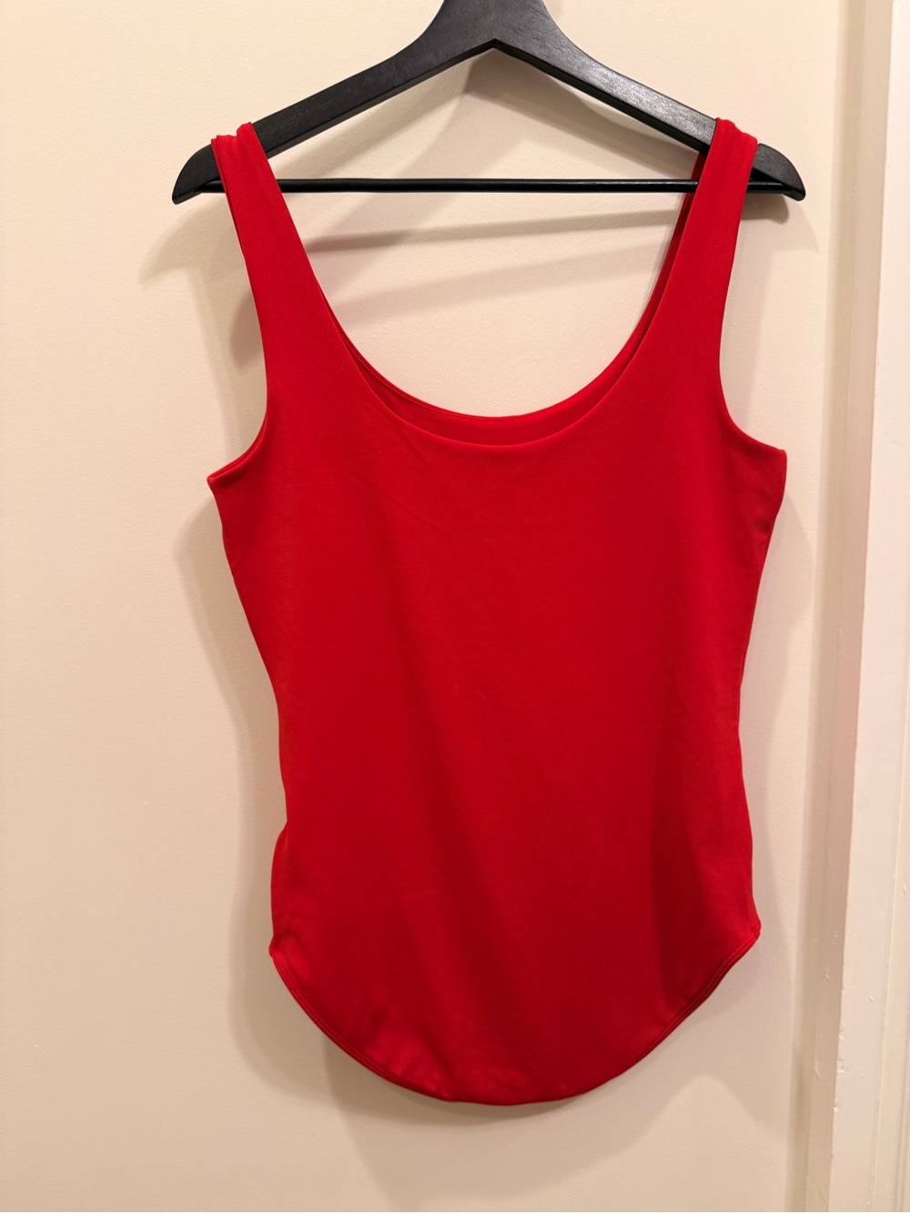 Express Red Scoop Neck Bodysuit